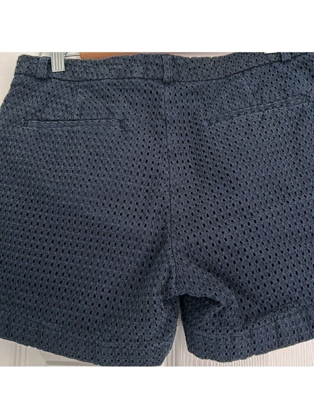 Banana Republic 4 1/2” eyelet pattern dressy shorts size 6 - Picture 3 of 4